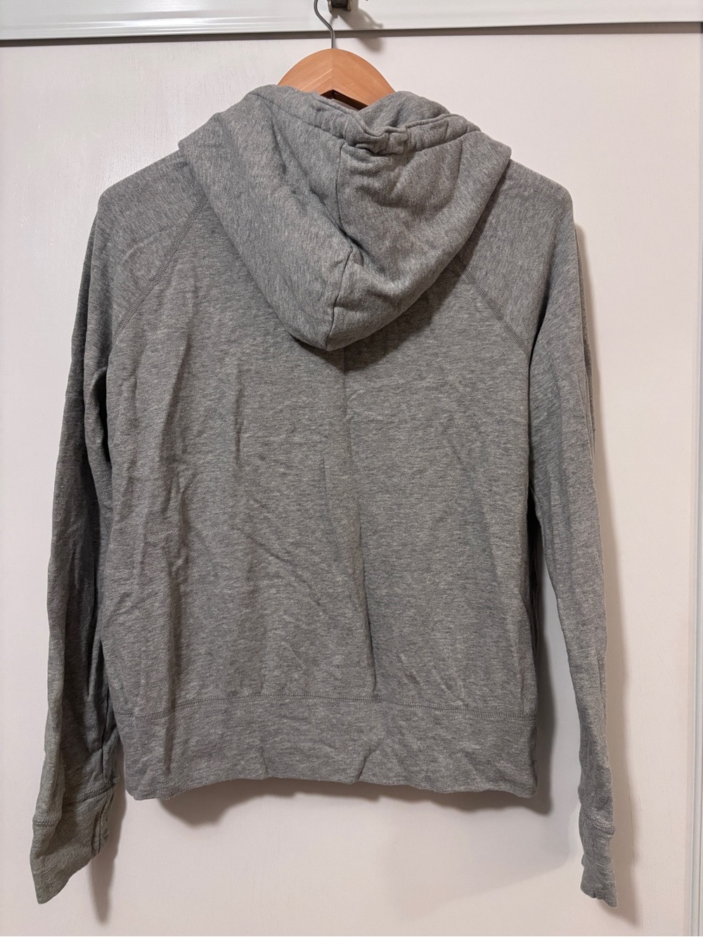 James Perse Vintage French Terry Zip Up Hoodie Size 4 Heather Grey Relaxed Fit - Picture 5 of 10